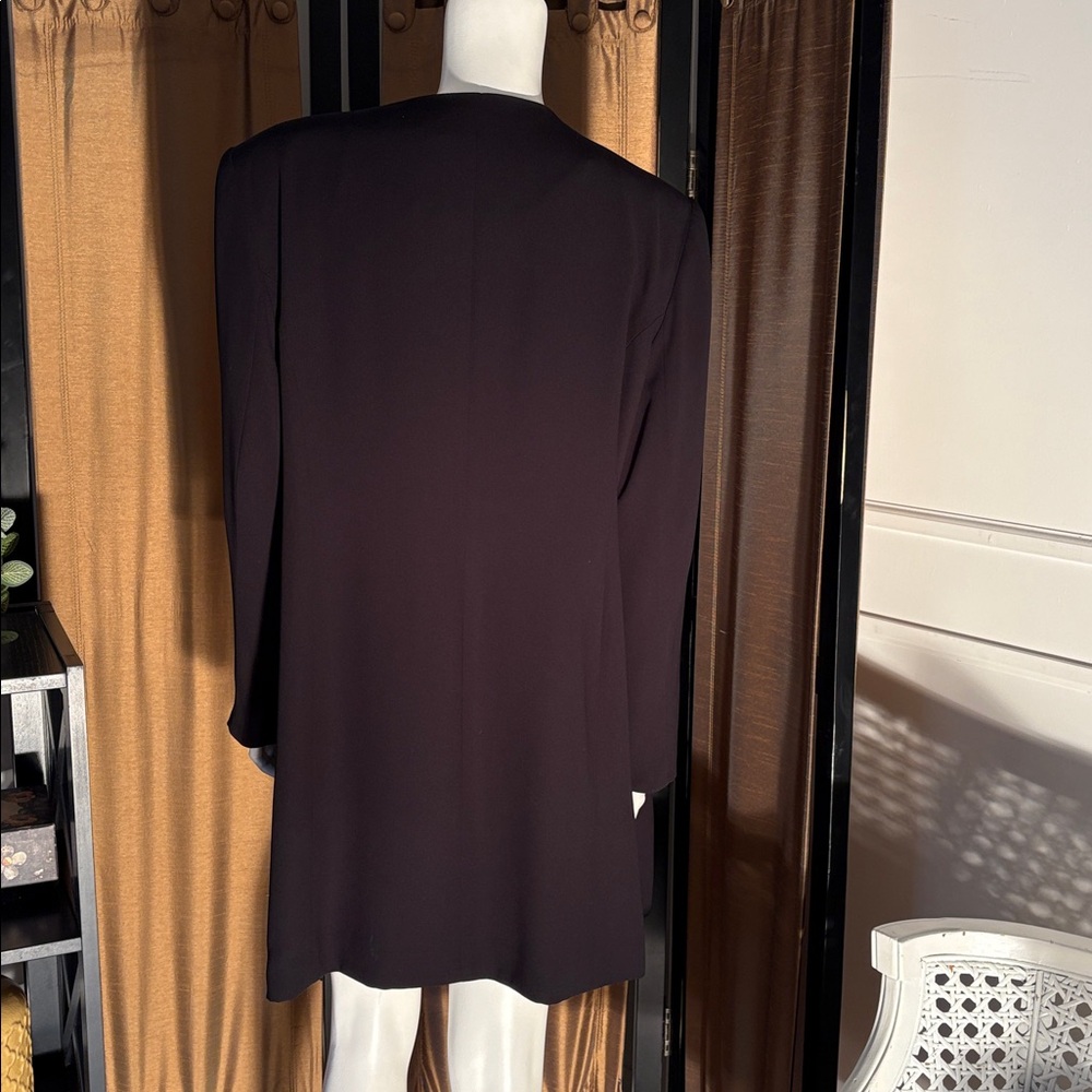 Elegant Black Button-Up Coat/Blazer - Picture 4 of 4
